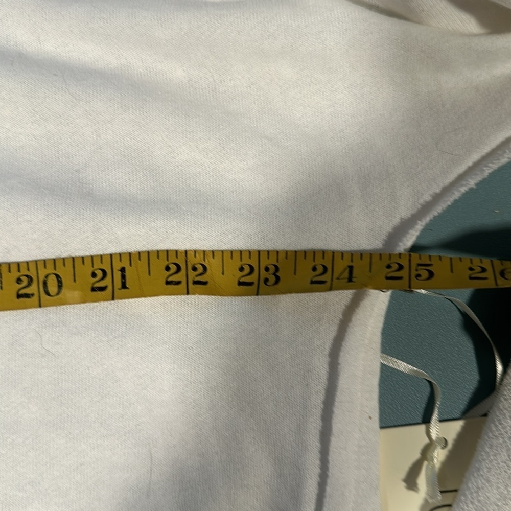 La Miel white long sleeve to texture sweater Lg seam down back Uneckline NWT - Picture 10 of 15